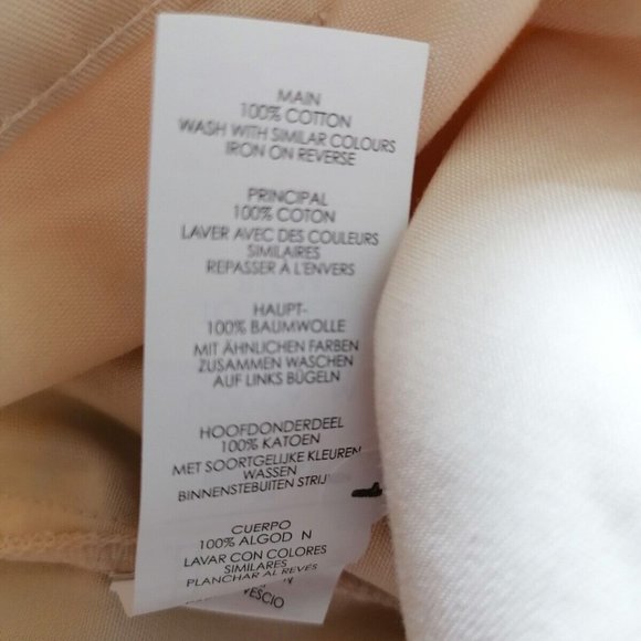 Boohoo Mens Chino Trousers Size M 34 W 31 L Chino Style Cargo Stone Colour - Picture 2 of 12